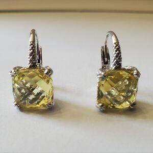 Judith Ripka Lemon Citrine Earrings